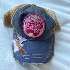 Judith March distressed trucker hat
